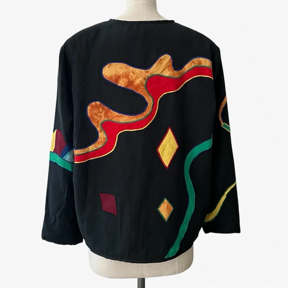 Allure Colorful Folk Artsy Jacket XL